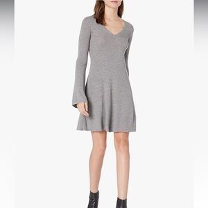 BCBGMaxAzria Gray Long Sleeve Dress
